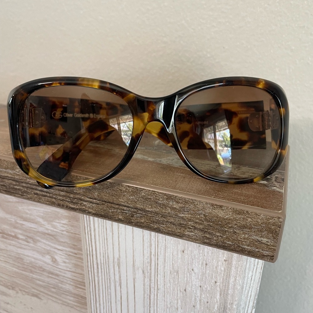 Vintage Oliver Goldsmith Leopard Sunglasses 53 18 135 leopard CHAS